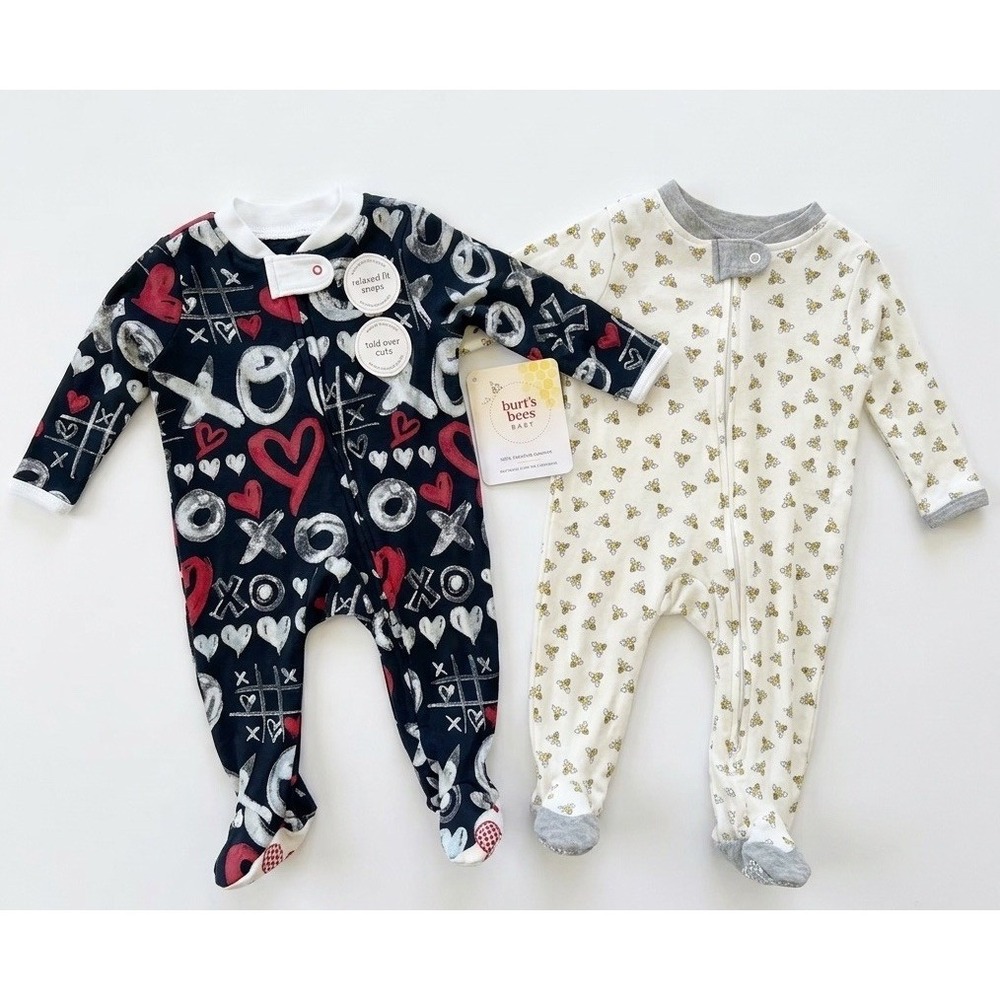 Burt's Bees Baby Organic Cotton Sleep and Play Footie Pajamas (2-Pack Set)